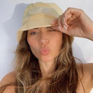 Yellow Summer Fridays bucket hat